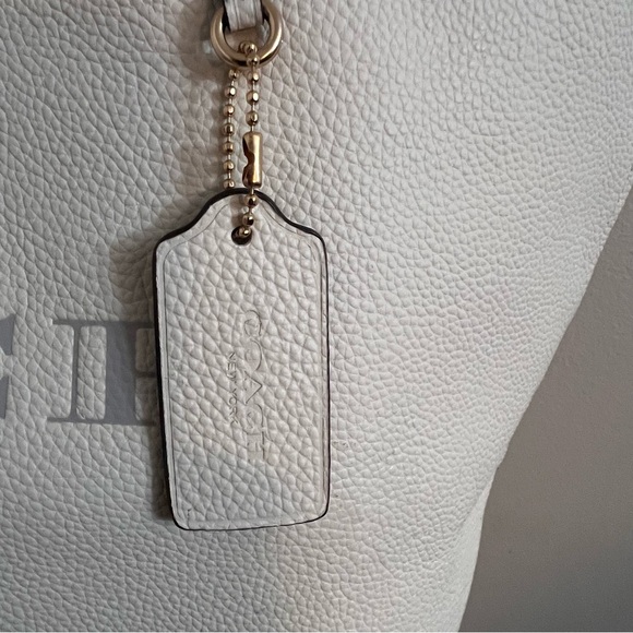 Coach Cameron Pebbled Leather Large Tote Chalk - Picture 5 of 9